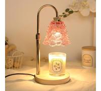 Paryou Candle Warmer Lamp with Dimmer - Electric Candle Lamp with Timer for Jar Candles Scented Candles with 2 Bulb