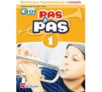 PAS A PAS 1 TROMPETTE - METHODE POUR L'APPRENTISSAGE DE LA TROMPETTE - RECUEIL + AUDIO ONLINE