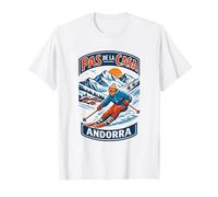 Pas de la Casa Andorra Ski Vintage Graphic T-Shirt