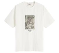 Pas Normal Studios Men's Off-Race Cotton Tech T-Shirt Off White