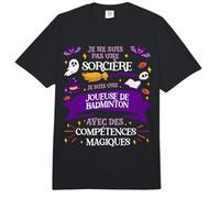 Pas Une Sorcière Je Suis Une Joueuse de Badminton Cadeau Comfort Colors Adult Heavyweight T-Shirt