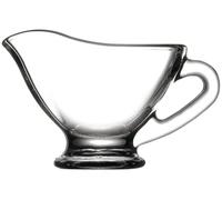 Pasabahce 46185 Set of 2 Gravy Boats on Base 9 x 5 x 6 cm, Crystal