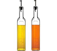 Pasabahce 80229 Homemade Vinegar & Oil Glass Carafe Set of 2, Dispenser Set, 500 ml Capacity