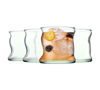 Pasabahce Aware Amorf Repurposed Glass Tumblers - 340ml - Green - Pack of 4 Pasabahce Green