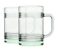 Pasabahce Aware Tincan Recycled Glass Mugs - 400Ml - Green - Pack Of 2