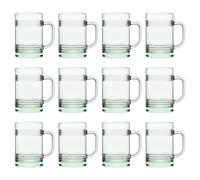 Pasabahce Aware Tincan Repurposed Glass Mugs - 400ml - Green - Pack of 12 Pasabahce Green