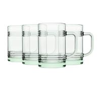 Pasabahce Aware Tincan Repurposed Glass Mugs - 400ml - Green - Pack of 4 Pasabahce Green