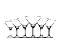 Pasabahce Martini Drinking Glasses 6/12 Pcs Stemmed Cocktail Glassware Set 190ml