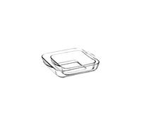 Pasabahce Borcam Square Borosilicate Glass Oven Tray/Roaster Set of 2, Large 28.2 x 27cm, Small 22 x 25.6cm, 159028