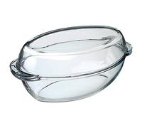 Pasabahce Classic Glass Casserole Dish With Lid, 2.5 Litre