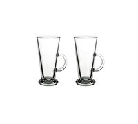 Pasabahce Double Walled Insulated Drinking Glasses, Set of 2, 270ML, Transparent, Conical, Microwave & Dishwasher Safe