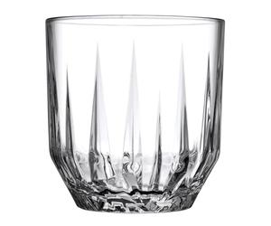Pasabahce Echo Whiskey Glass from The Original Pasabahce from Turkey | Unique & Stylish Glassware for Whiskey, Scotch & Liqueur Set of 6 pcs, 300 ml, Clear | Perfect for House Parties & Restaurants.