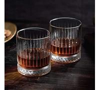 Pasabahce Elysia 520014 Whisky Glasses Set of 4 Retro Design and Crystal 210 ml