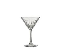 Pasabahce Elysia Cocktail & Champagne Glass - Set of 4, 220 cc, Art Deco Glasses, Champagne Cup for Celebrations, Vintage Glass, Party Flute, Martini Glass