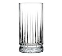 Pasabahce Elysia Long Drink Glass Set of 4 Cut Glass 28 cl