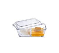 Pasabahce FRIGO STUDIO 96764 Double Compartment Glass Food Container