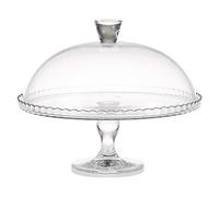 Pasabahce Glass Patisserie Footed Service Plate with Lid 1 Piece - 32 cm