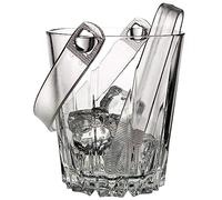 Pasabahce Karat Glass Ice Bucket Wine Beer Champagne Cooler with Plastic Tongs