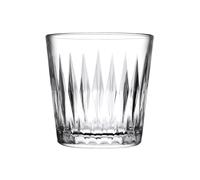 Pasabahce Luzia Whiskey Glass from The Original Pasabahce from Turkey | Unique & Stylish Glassware for Whiskey, Scotch & Liqueur | Perfect for House Parties & Restaurants (6 pcs, 300 ml, Clear).