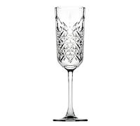 Pasabahce Pack of 4 Champagne and Champagne Flutes 175 ml Prosecco Glasses Champagne Goblets Sparkling Wine Glasses in Crystal Design Set of 6 (1 Pack)