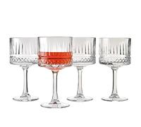 Pasabahce Premium Vintage Extra Large Coupe Glasses Set of 4 - Extra Large Goblet Exclusive Gin,Margarita,Wine, Cocktail, Champagne Glasses- Crystal Design - 16,9 Oz Long Stem Glassware
