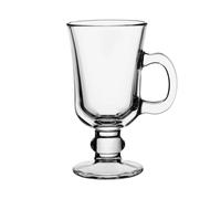 Pasabahce Riva 12 Irish Coffee Glasses with Handle Clear Glass