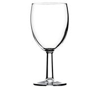 Pasabahce Saxon Wine Glasses, Glass, 12 oz, 250 ml, 48-Piece