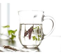 Pasabahce Set of 6 Ayran Glass Mugs with Handles