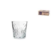 Pasabahce Set Of 6 Timeless Double Old Fashioned Stackable Glasses 35,5