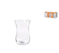 Pasabahce Set Of 6 Turkish Coffee Glasses In Clear Glass