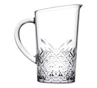 Pasabahce Timeless Glass Decanter 1.44 lt Art Deco Pitcher Water Wine Restaurant