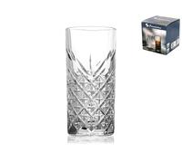 Pasabahce Timeless Long Drink Glasses Set of 4 Clear Glass, 30 cl