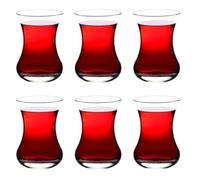 Pasabahce Turkish Tea Set Estekana -6 Cups- 125 ml -Turkey Origin
