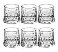 Pasabahce Leafy Old Fashioned Glasses 11.25oz / 320ml, P420194-00000-B01006, Pack of 6, Green