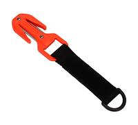 Pasamer Scuba Diving Strap Cutter Sharp Blades Durable Rescue Safe Diver (Orange)
