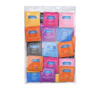 Pasante Condoms Variety Pack - Mix of 50 | The Mixed Pack Contains: Flavoured, Ribbed, Thin, Extra and More Condoms
