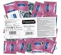 Pasante Feel (Sensitive), Extra Thin and Moist Condoms for Intense Sensation, 1 x 144 Pieces (144 Pack)