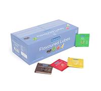 Pasante Flavoured Lubes 5ml Sachets x 144 Pack | Personal Lubricant, Water Based | Four Flavours Strawberry, Mint, Cookies and Cream