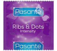 Pasante Ribs & Dots Intensity condoms 144pcs Transparent