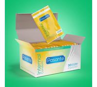 Pasante Internal Non-Latex Condom (Female Condom) - CE Marked, Ultra-Sensitive, 178mm x 81mm - Pack of 30