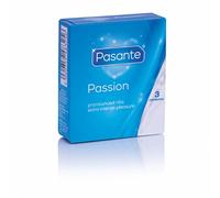 Pasante Ribbed (Passion) Condoms - Pack of 3