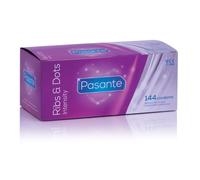 Pasante Ribs & Dots (Intensity) Condoms - 144 count (Pack of 1), Multicolored