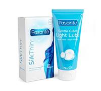 Pasante Silk Thin Condoms 12 Pack + Light Lubricant