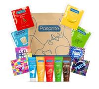 Pasante Wrapped in Pride Bundle, Flavoured Lubes and Oral Dams, 5 x 15ml Lubes, Pride Condoms