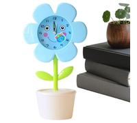 Pasbuteiy Alarm clock for the bedroom, quiet flower pot as alarm clock and decoration, for Christmas, travel, teenagers, children, girls
