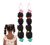 Pasbuteiy Braid in Hair Extensions | 2-Piece Fake Elastic Natural,Fake Ponytail Human Hair Extensions | for Daily School Party Prom Cosplay Festival Concert Holiday Event