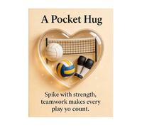 Pasbuteiy Sports Hug Pocket Inspiration Keepsake - Inspirational Memory Card for Athletes Athletes Team Manager Fans Collectors on Game Days Training Camps, Tournaments Travel