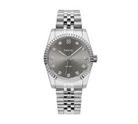 PASCAL Timeless Classic Diamond Watch for Men Women- Swiss Quartz Watch with Lab-Grown Diamonds, Sapphire Crystal, Elegant Dress Watch Gift,10 ATM Water Resistant, Fits 6.5"-9.5" Wrists, Silver, 31