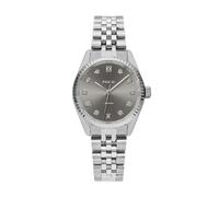 PASCAL Women's Diamond Stainless Steel Swiss Quartz Watch, Silver