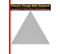Pascal's Triangle Math Notebook | Explore Fibonacci, Patterns, and Number Secrets: 100 Pages | 8.5" x 11" (21.59 x 27.94 cm) | Perfect for Math ... | Ideal for Creative Math Exploration
